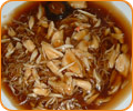 Rice or Egg noodles with Crab's meat in gravy
